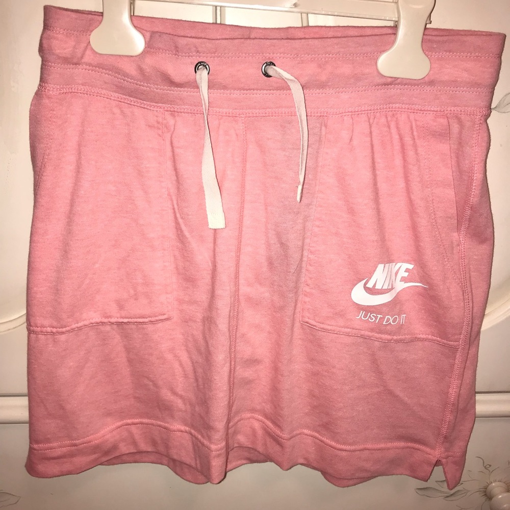 Nike pink skirt.